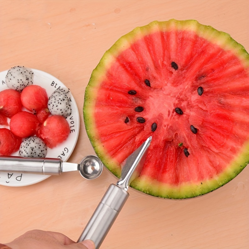 Double Ended Head Ice Cream Ball Spoon Fruit Melon Watermelon