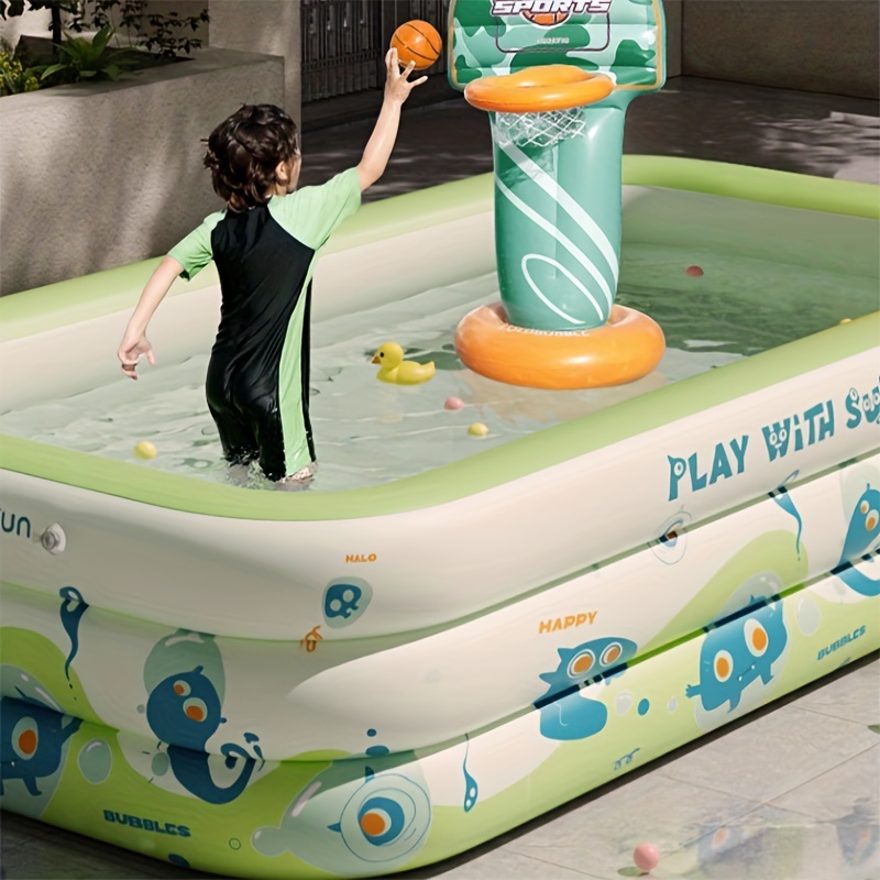 Inflatable Swimming Pool Children's Household Foldable - Temu