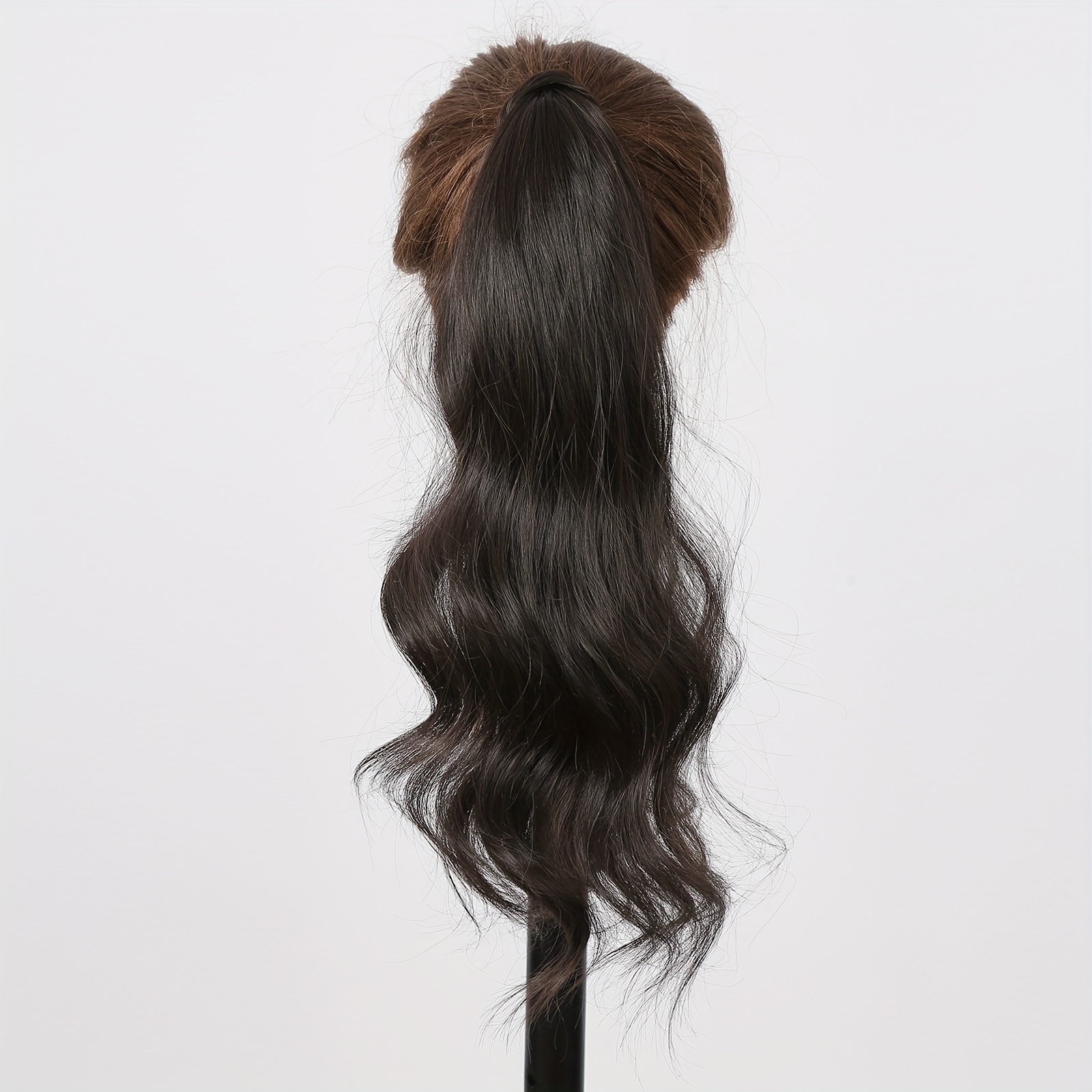 Dark brown ponytail extension clearance hair piece wig hairpiece