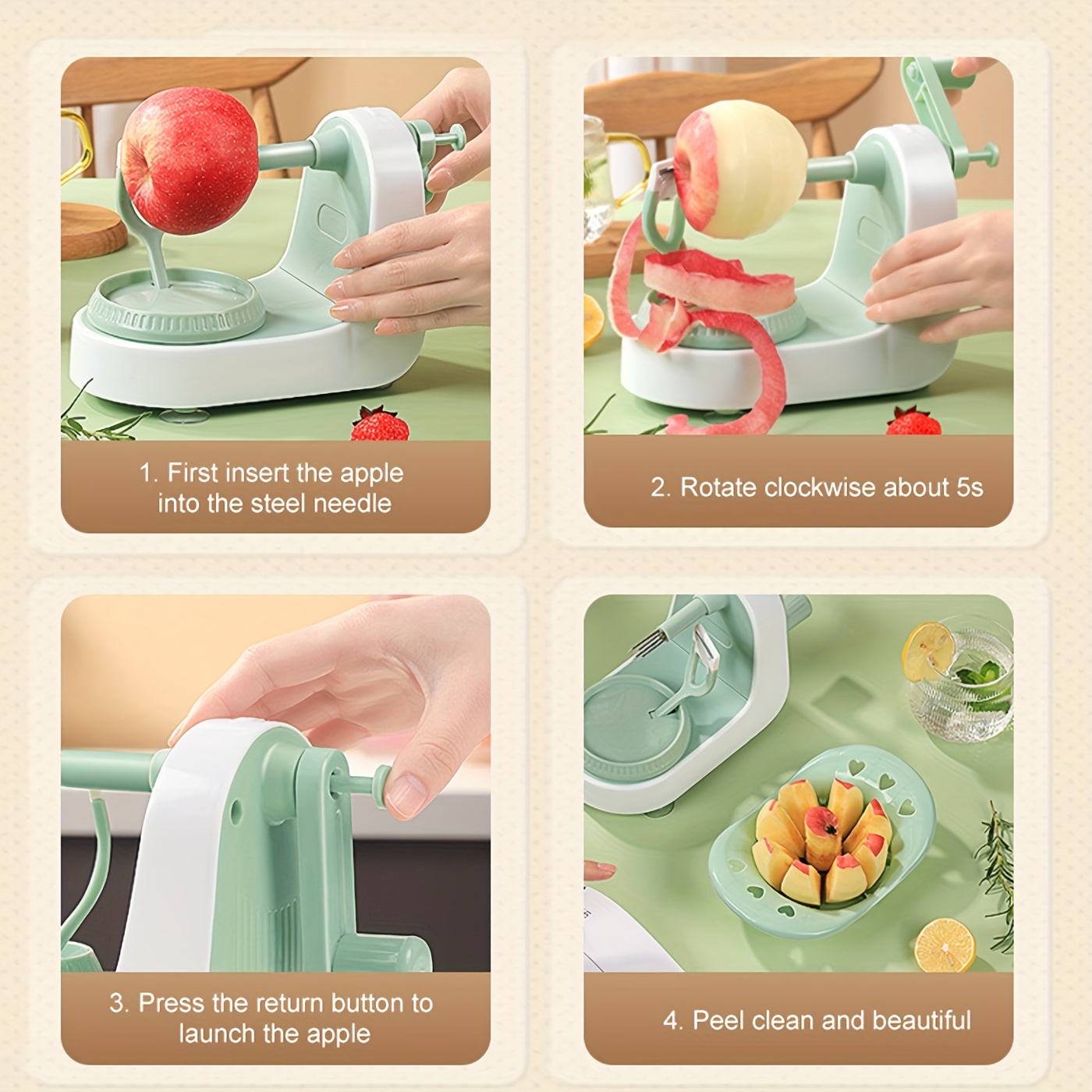 1pc, Fruit And Vegetable Strip Cutting Gadgets, New Household Hand