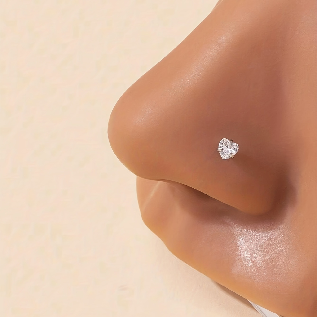 Heart on sale nose studs