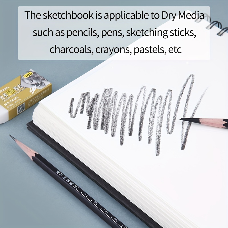 Sketch Book, book for sketches, hard cover, pencil, pastel, pen
