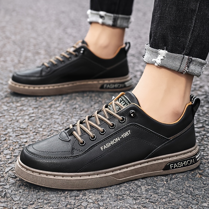 Men's Athleisure Shoes, Casual Lightweight Skate Sneakers For Spring Summer