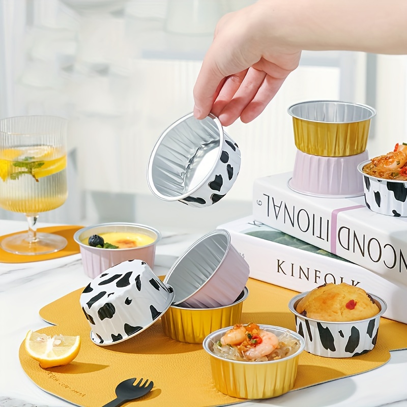 Aluminum Foil Baking Cups Disposable Creme Brulee Ramekins - Temu