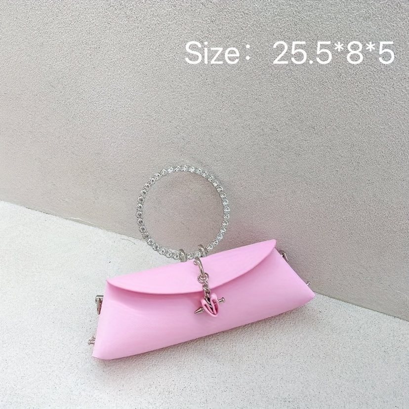 Metal Decor Square Handbag, Mini Chain Flap Purse, Women's Faux Leather  Crossbody Bag (7.9*5.1*3.1) Inch - Temu