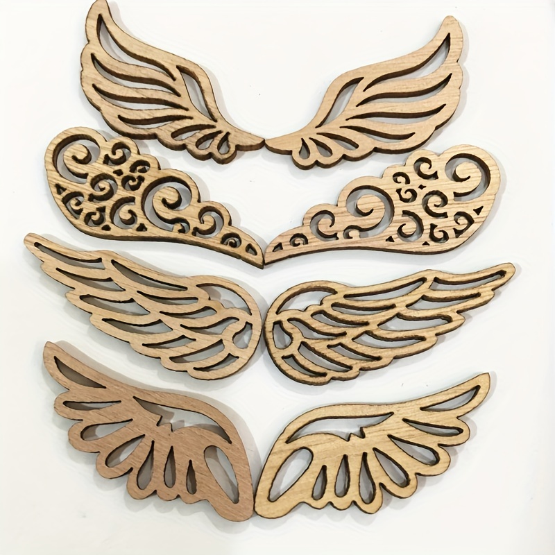 1Set 40pcs Laser Angel Wings Fabric Embossed Iridescent Wings Patches  Applique 5 Colors Mini Wings Crafts for DIY Craft Decoration Clothing  Ornament