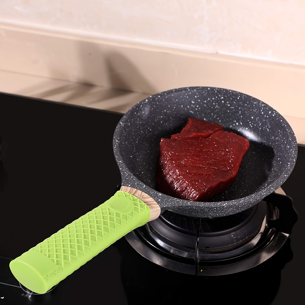 Silicone Hot Handle Holder For Cast Iron Frying Pan Red Heat - Temu