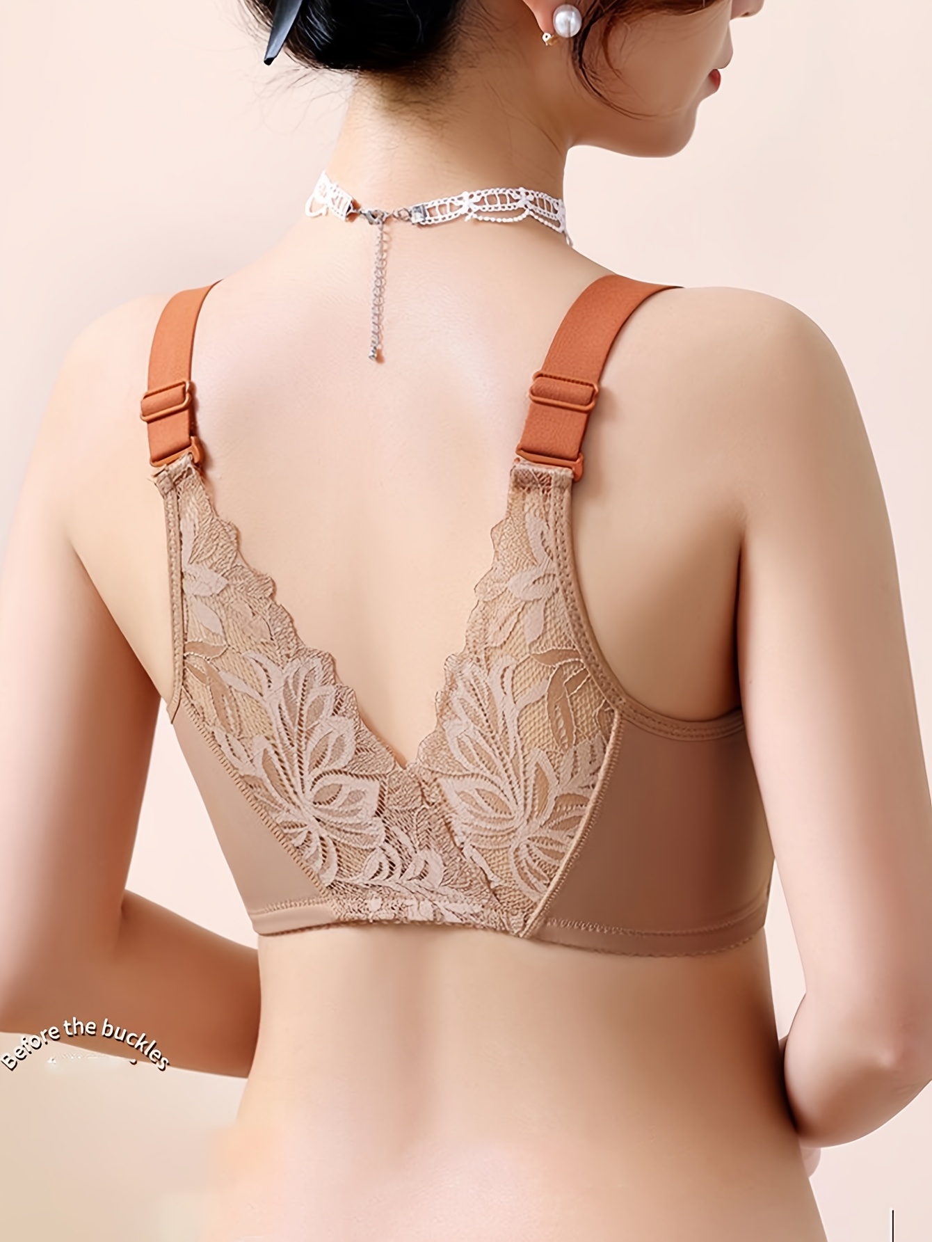 Push Up Bras for Women Butterfly Comfortable Deep Cup Front