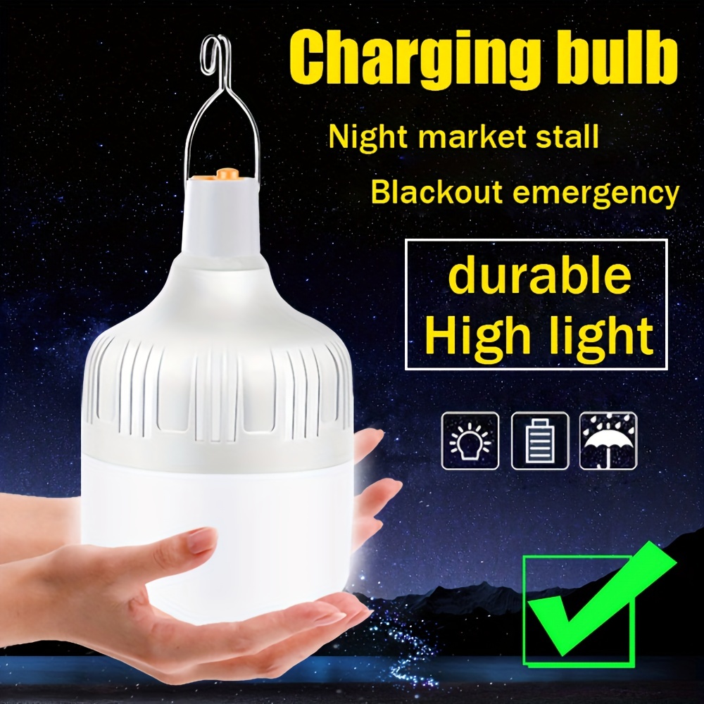 Outdoor Solar LED Camping Lights USB Rechargeable Tent Portable Lanterns  Emergency Lights For Fishing Barbecue Camping Lighting