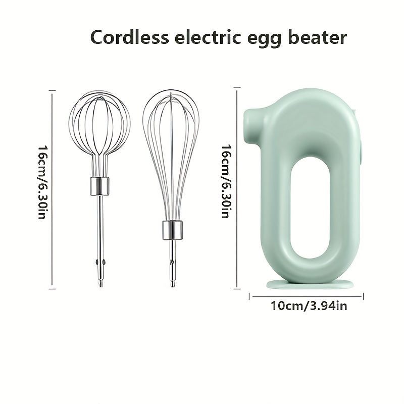 Mini Usb Rechargeable Cordless Hand Mixer, Portable Electric Egg Beater For  Home Baking And Kitchen Use