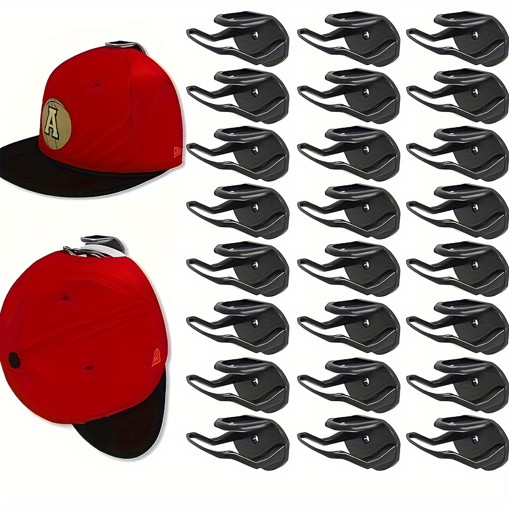

4/8/12/24pcs Adhesive Hat Hooks For Wall, Strong Hat Rack For Baseball Caps, Minimalist Hat Organizer Display For Home Decor, Hat Hold Hanger For Wall