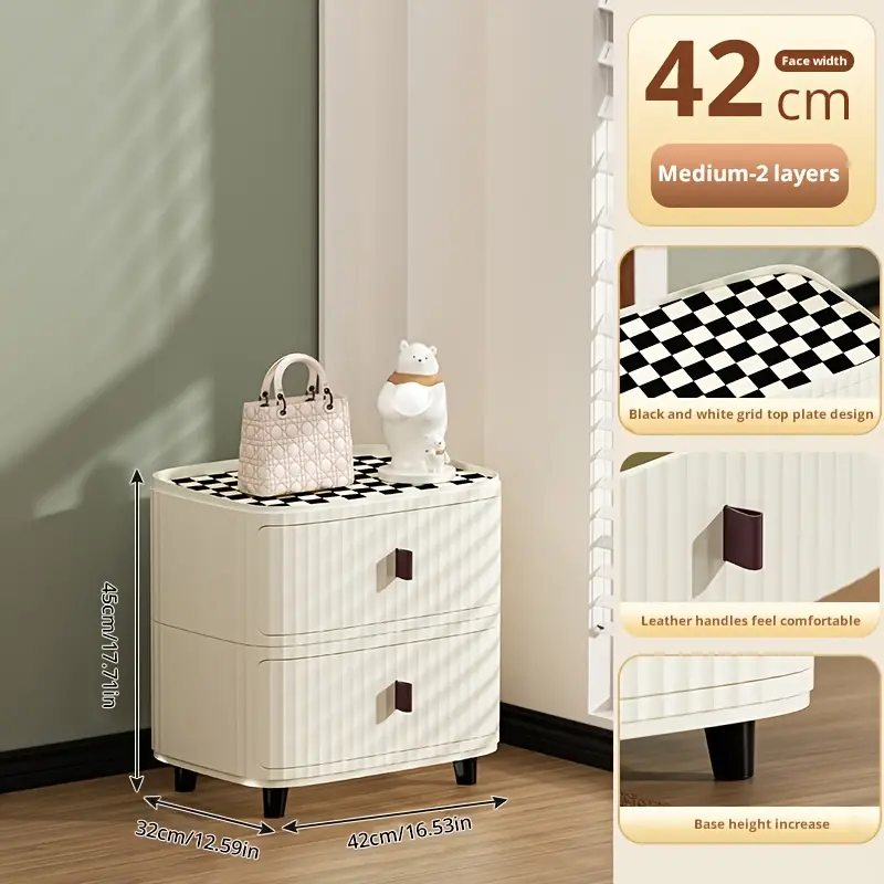 Medium Plastic Bathroom Vanity Storage Organizer Bin by mDesign