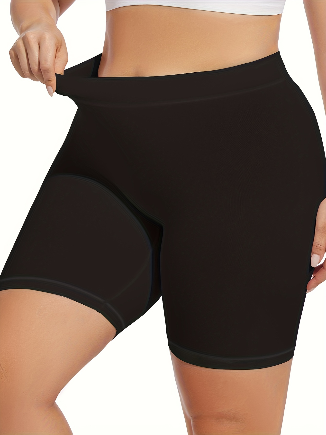 Seamless Solid Shaping Shorts Tummy Control Compression - Temu