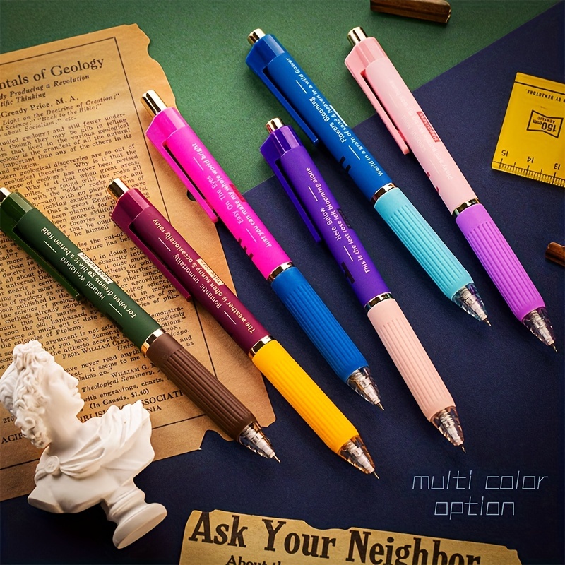 Quick Dry Retro Color Gel Ink Pens 0.5mm Vintage Pens for