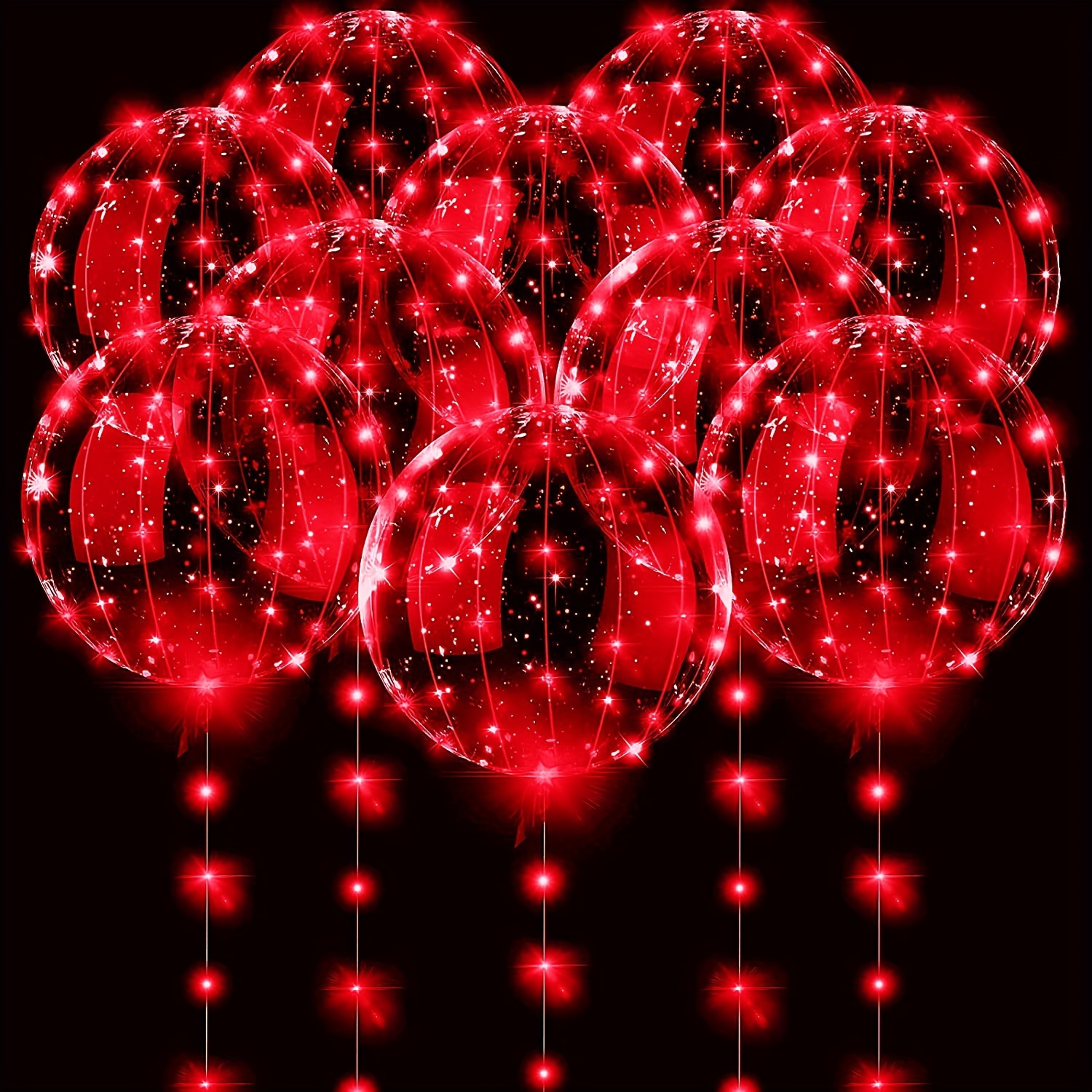 20 PCS Ballons LED Lumineux Blanc 12 Decoration Lumineuse Ballon pour  Mariage Anniversaire Fête Soirée Divers Festivals 20 Pièces