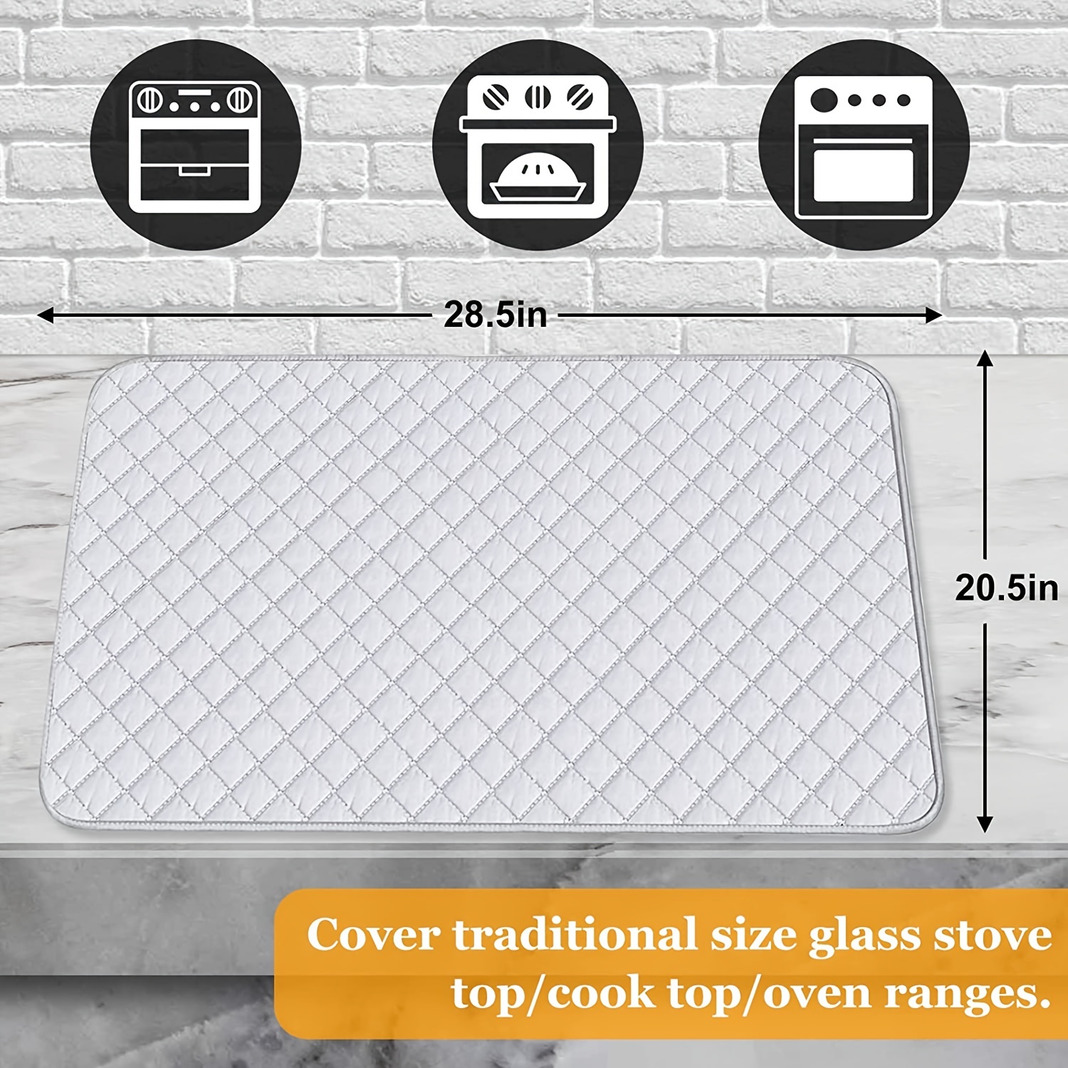 Stove Top Cover& Protector for Glass, Ceramic Stove Quilted Fabric