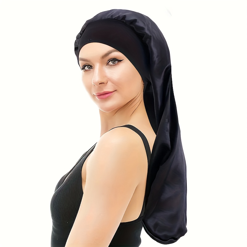 Long Satin Bonnet Hair Bonnet For Sleeping, Long Braids Bonnets, Reusable  Adjusting Hair Care Wrap Sleep For Women - Temu Austria