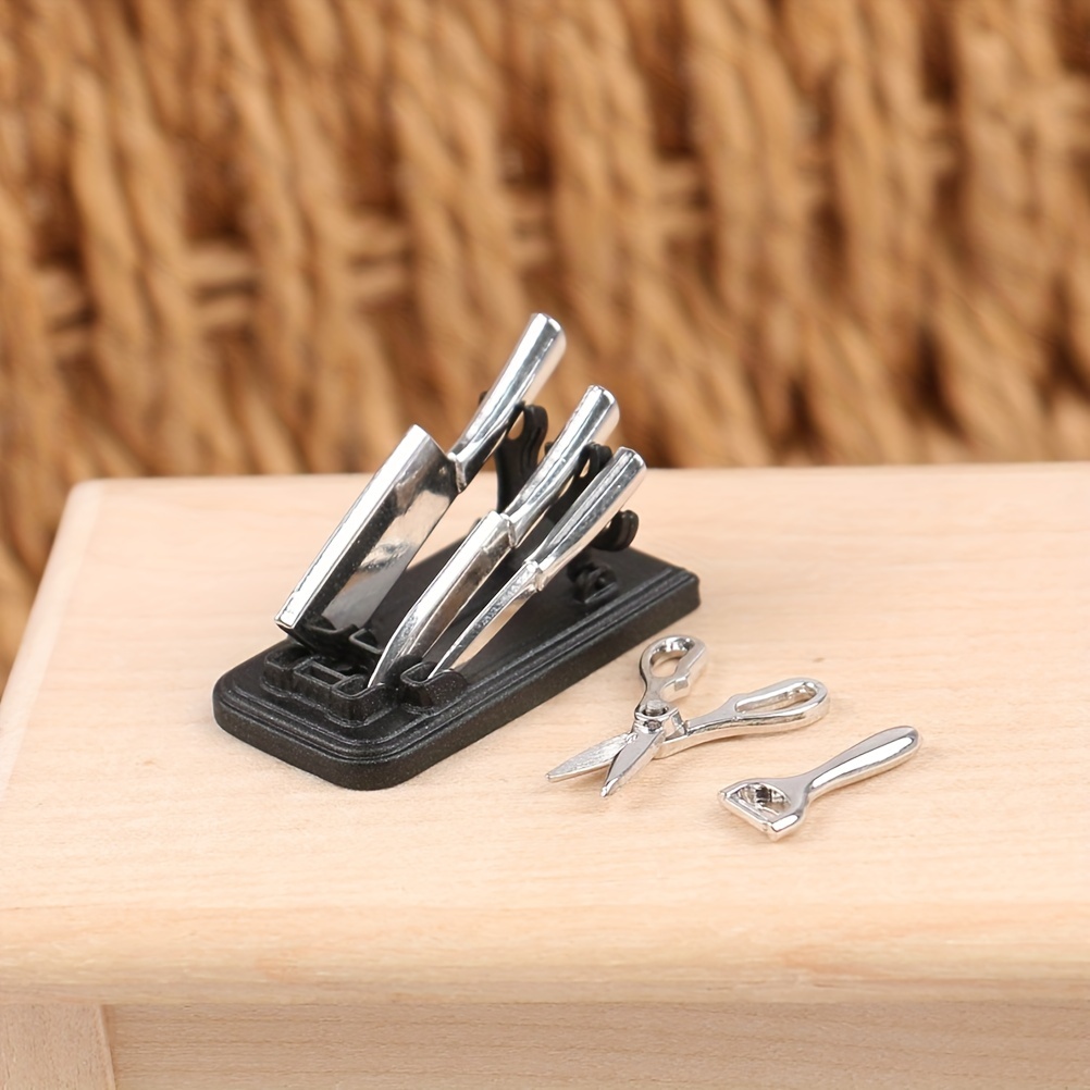 1/6 Scale Miniature Dollhouse Kitchen Knife Rest Mini Cooking