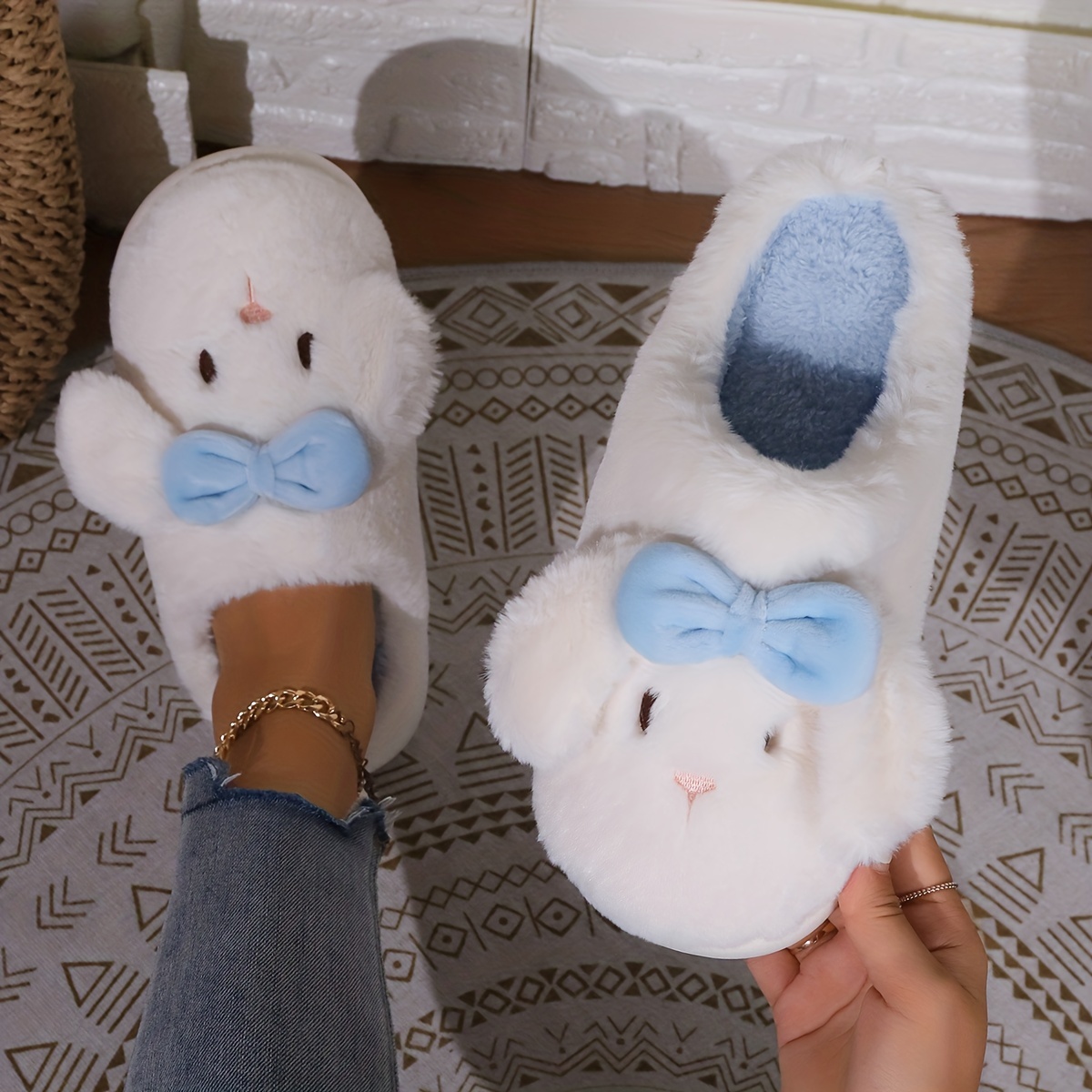 Bunny Slippers For Women Warm Funny Slippers House Shoes Rabbit Plush  Slippers | Fruugo NL