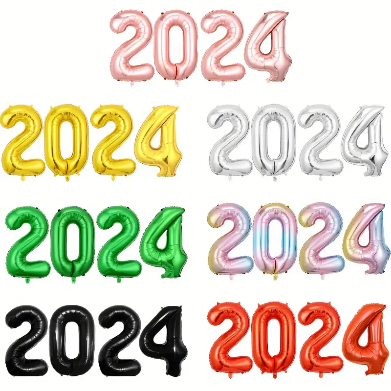 New Year 2024 Foil Balloon