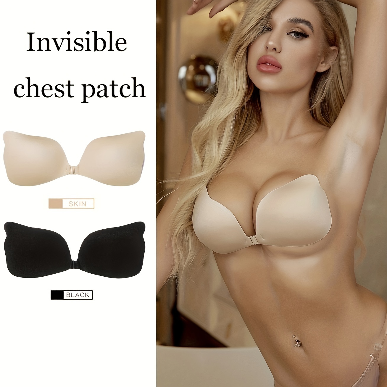 Adhesive Bra Push Up Silicone Invisible Backless Strapless Bra