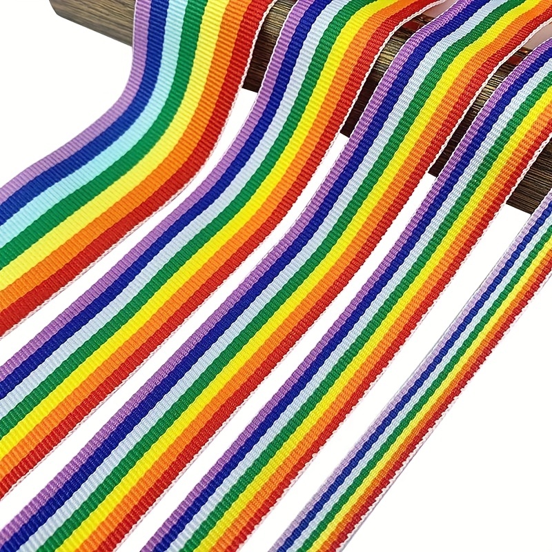 Pastel Rainbow Ribbon Velvet Ribbon 5 Yards Rainbow Craft