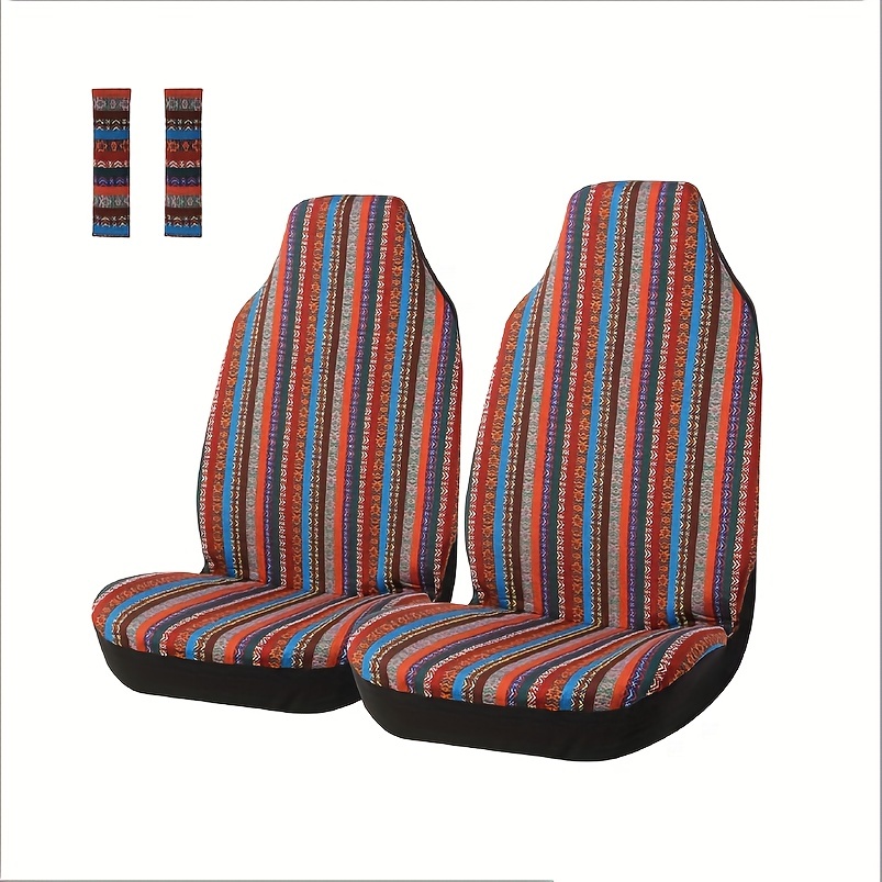 Football Tribal Car Seat Covers set of 2 