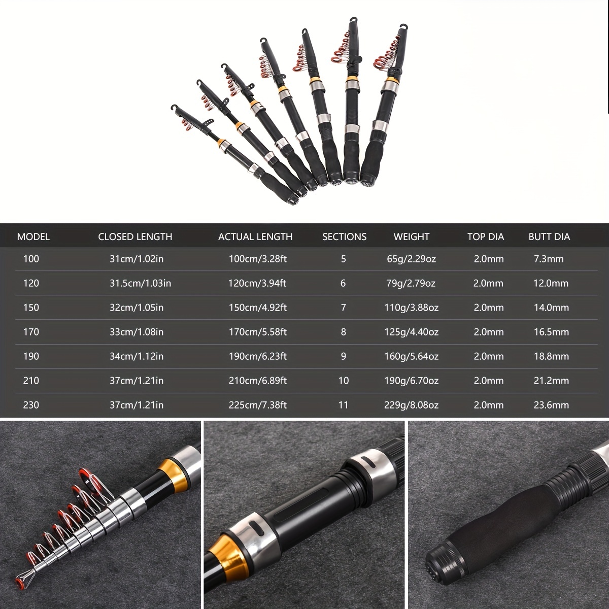 Portable And Short Section Rock Fishing Rod With Soft Tail, Mini Telescopic  Fishing Rod, Fiberglass Material, Suitable For Both Hand Casting And Sea  Fishing