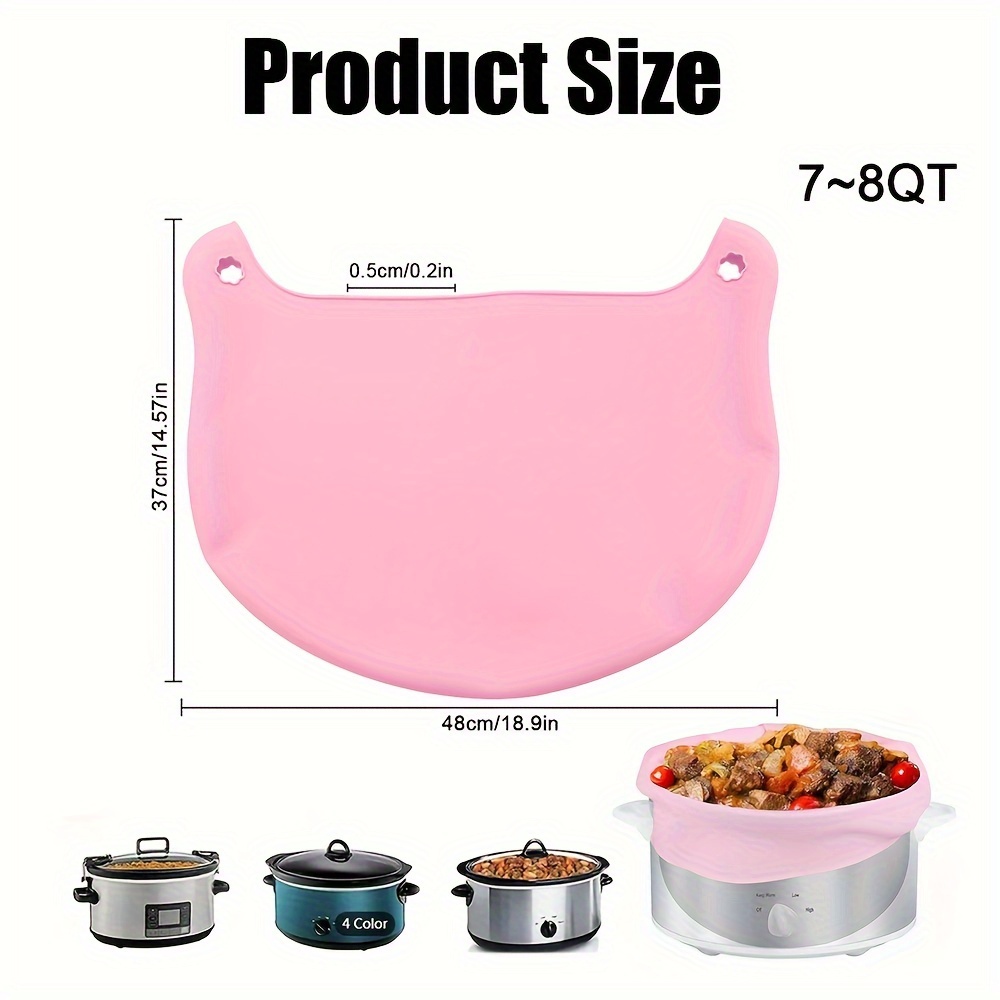 Silicone Slow Cooker Liners, Reusable Cooking Liner For 6-8 Quarts Slow  Cooker, Leakproof Dishwasher Safe Cooker Bags Liners For Oval Or Round 7  8qt Slow Cooker. - Temu