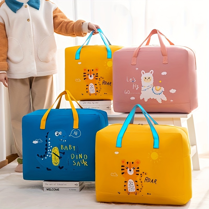 Cartoon Children's Foldable Blanket Storage Bags Organize - Temu