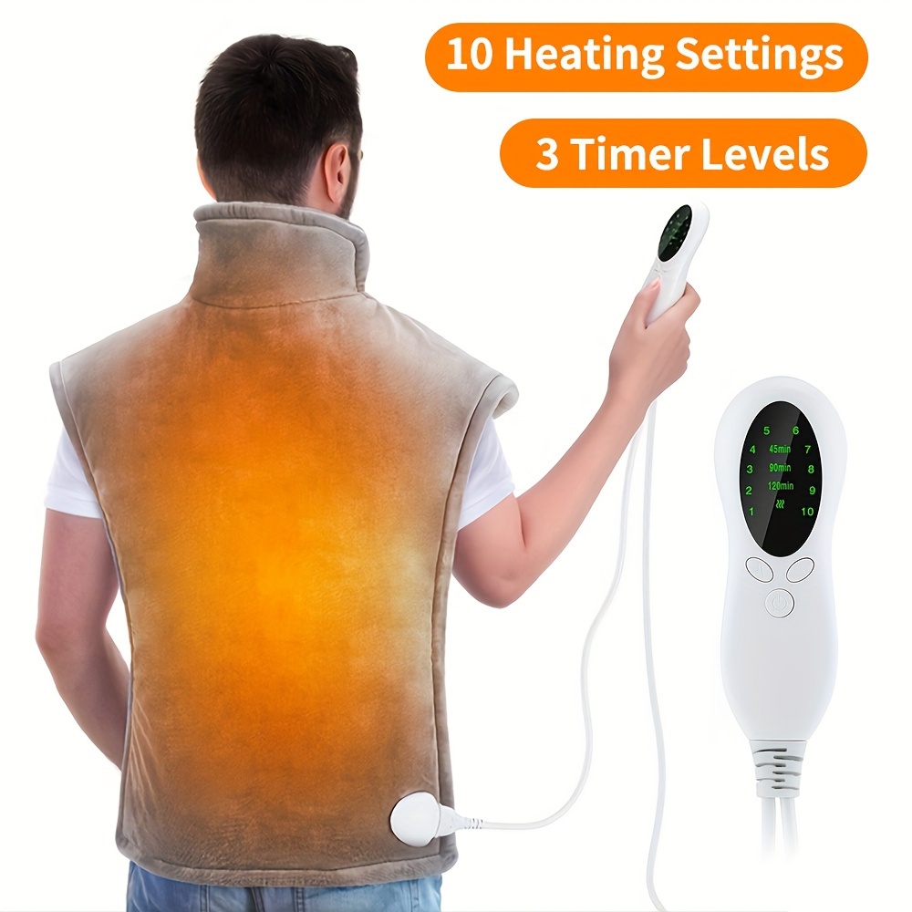 Heated Shoulder Massager Electric Heating Pad For Men And - Temu