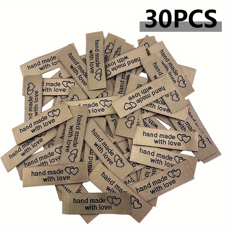 120PCS Personalized Sewing Labels for Handmade Items Hand Made
