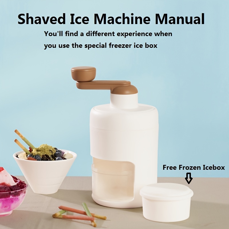1 machine à glace pilée machine à cône de neige – broyeur à - Temu