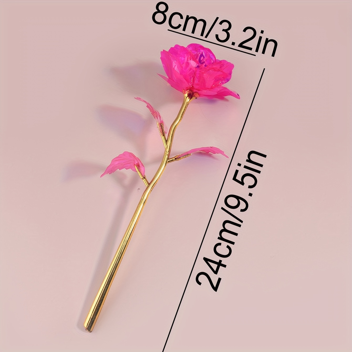 1 Branch Laser Gradient Colored Flowers Creative Valentine's - Temu