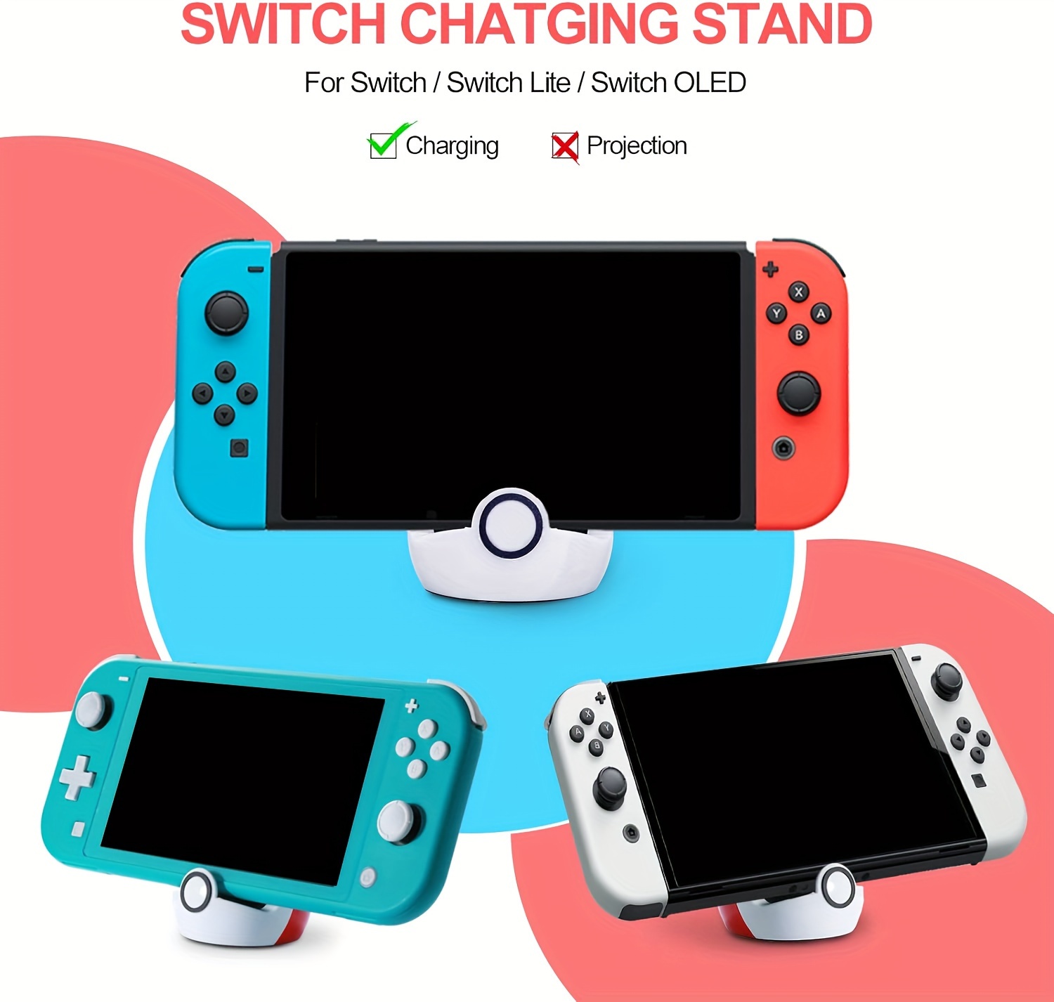 Switch Dock pour Nintendo Switch et Switch Lite Switch Oled , Type-c Port  Charge Dock No Projection Nintendo Switch Accessoires