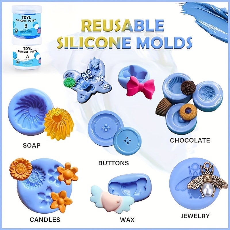 Reusable Silicone Mold Silicone Mold Making Kit Silicone - Temu