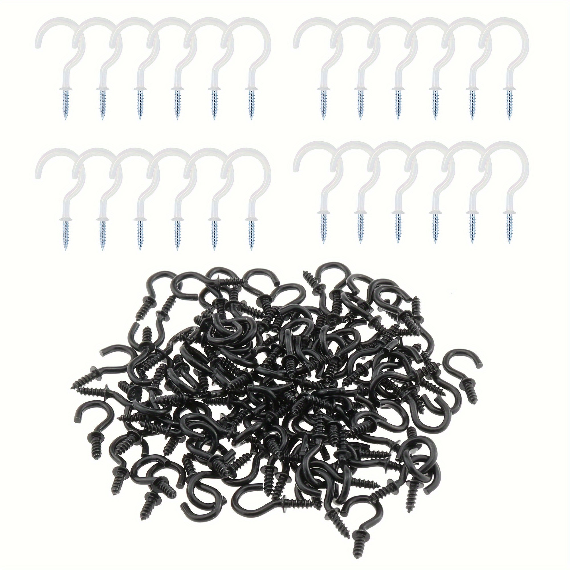 Vinyl coated Hook Question Mark Hook Heavy Duty Screw Cup - Temu