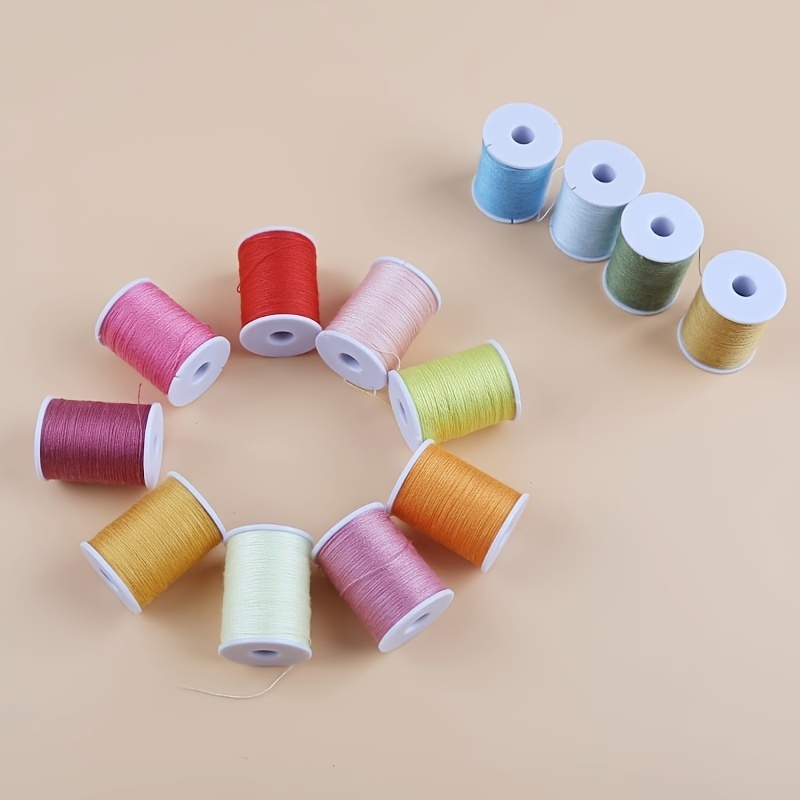 60pcs/set Hilo Coser Hilo Colores Vibrantes Poliéster - Temu