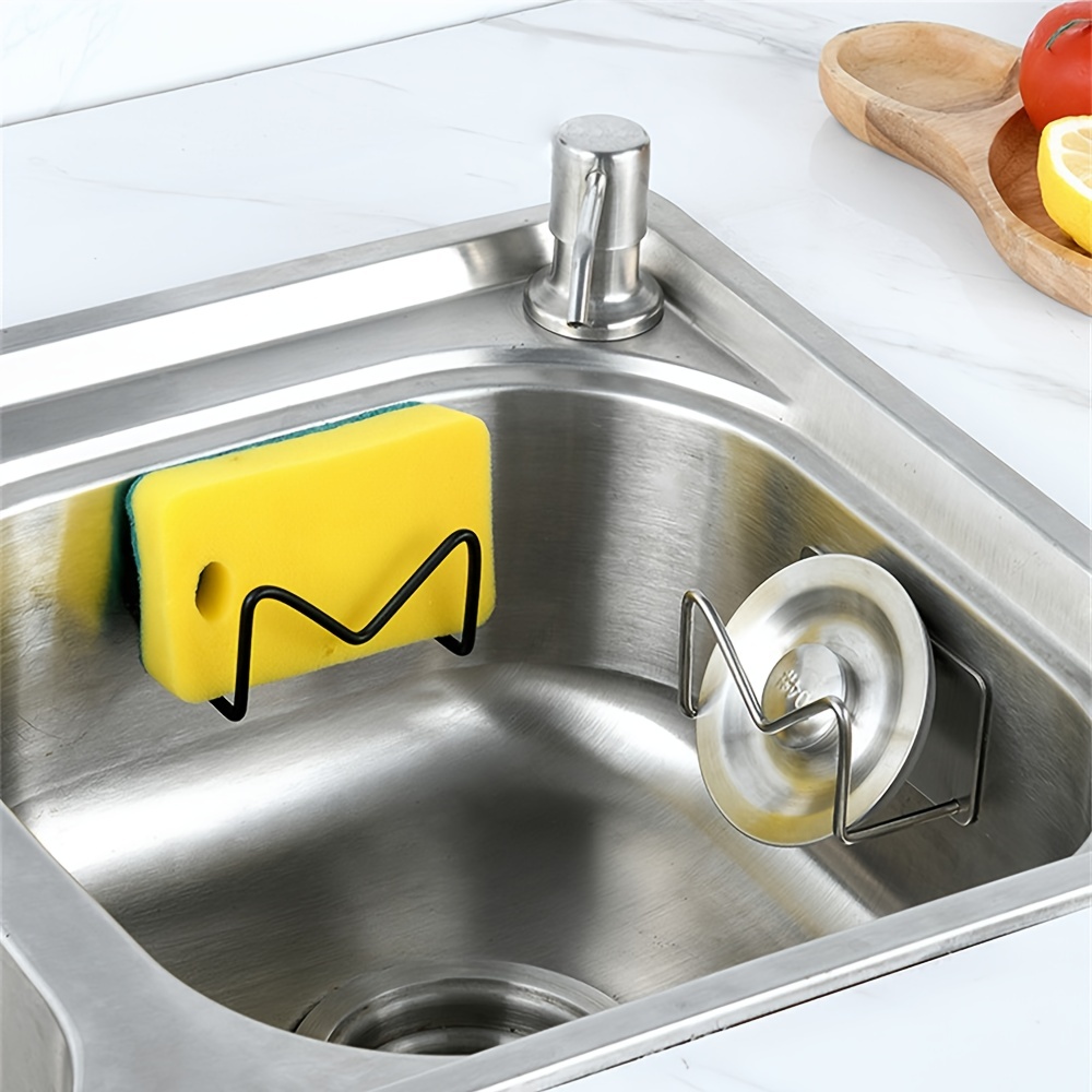 Stainless Steel Sink Sponge Holder Hand Sanitizer Storage - Temu