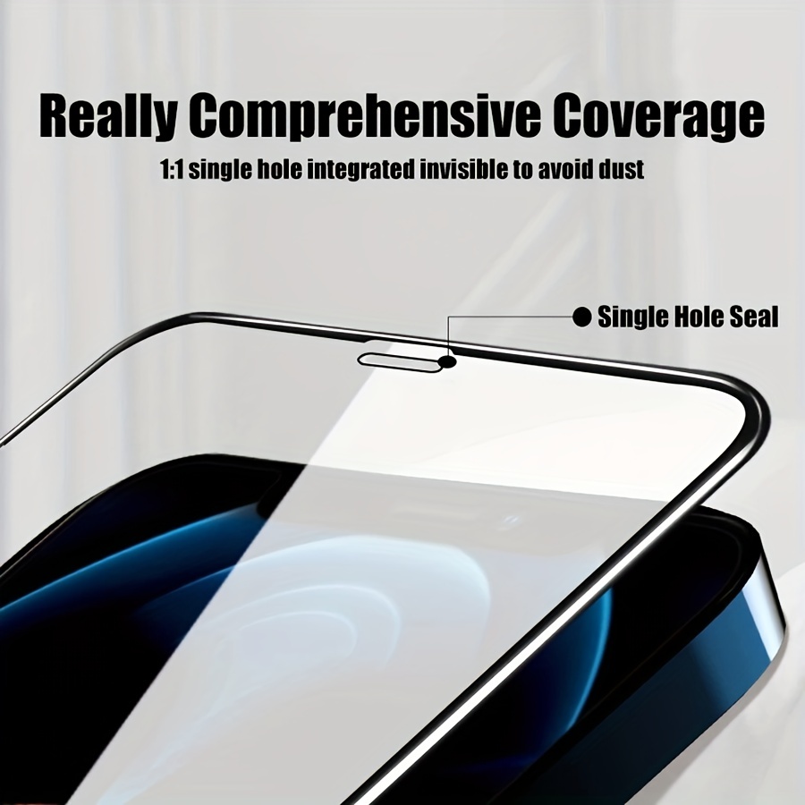 9h Full Cover Screen Protector Film Glass Iphone 11 12 13 14 Temu