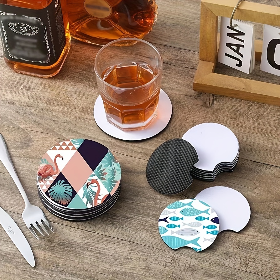  Sublimation Blank Car Coasters for Heat Press Transfer