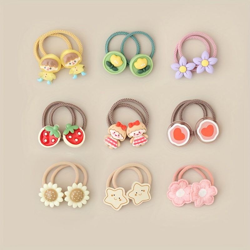 Resin Fruit Hair Ties Cartoon Hair Accessories Headband - Temu