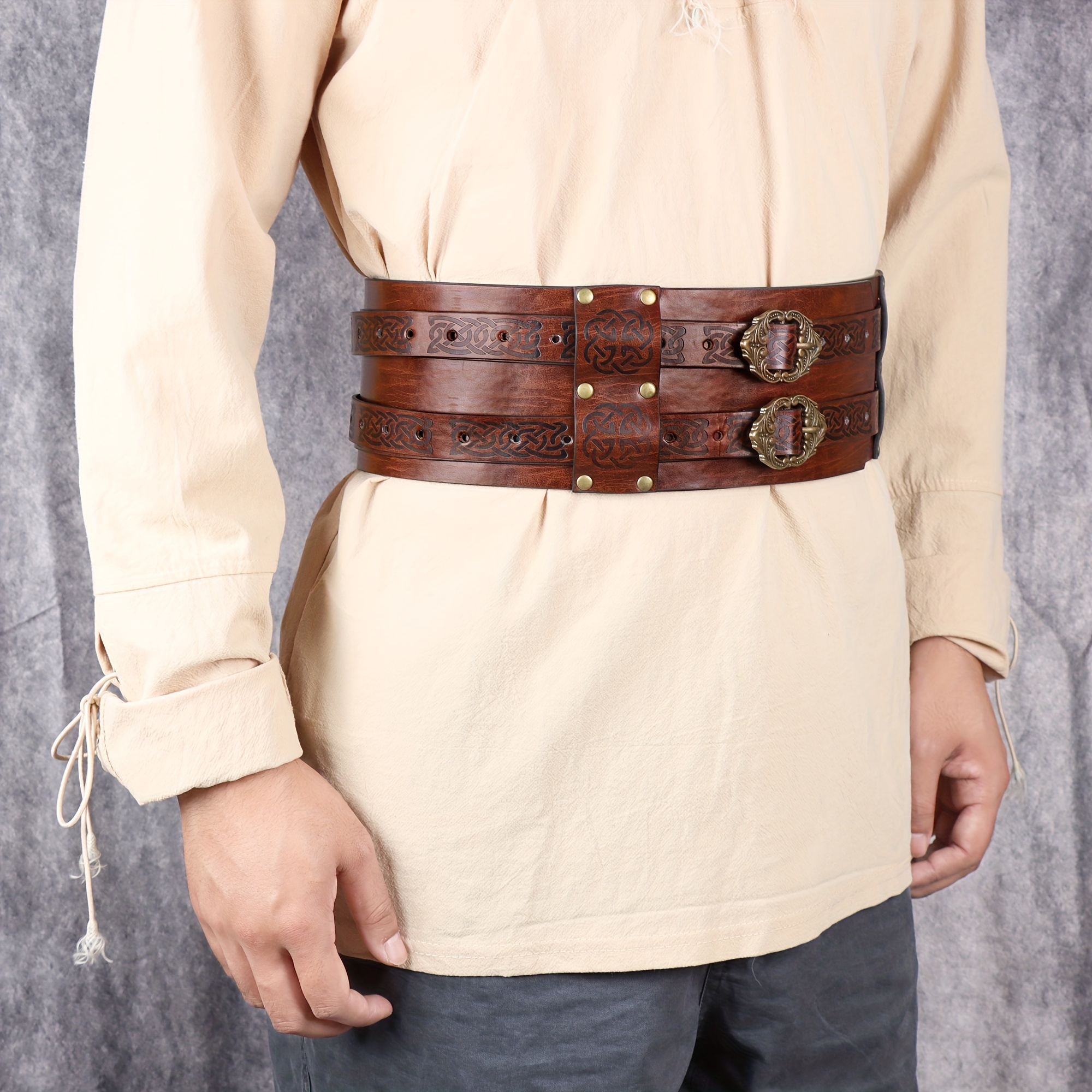 Medieval Style Vintage Pirate Shirt Belt Renaissance Period Style Belt  Halloween Cos Supplies, Shop On Temu And start Saving