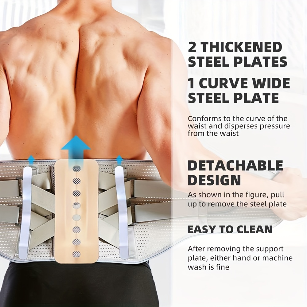 Steel Plate Support Back Support Lower Back Back Support - Temu