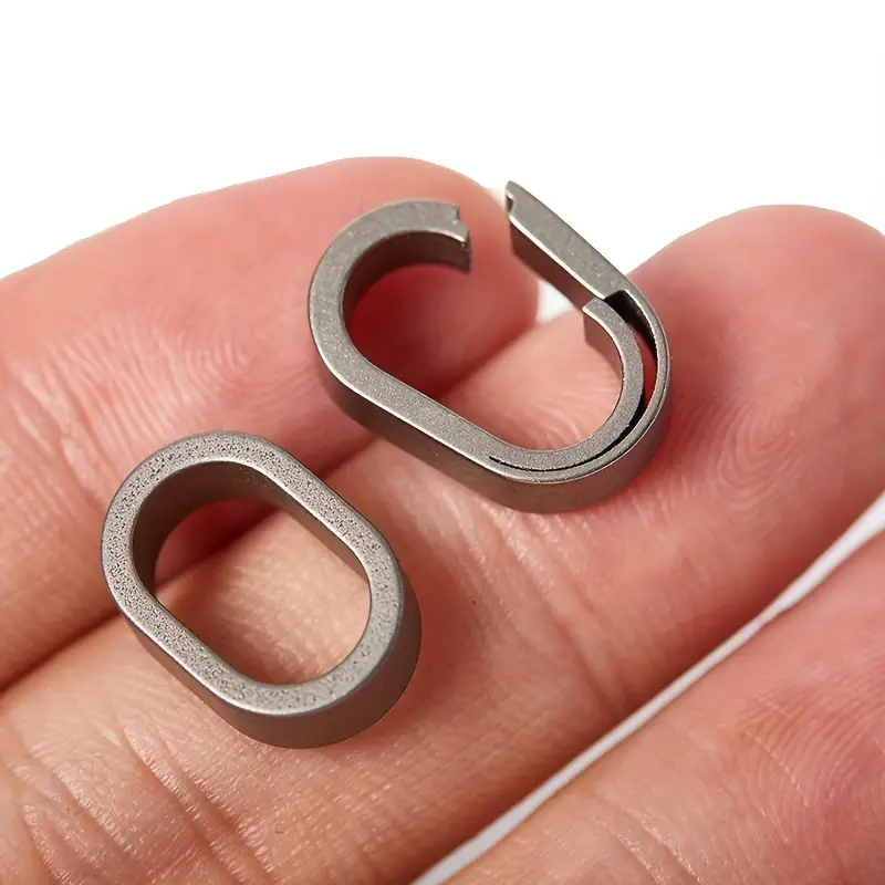 Mini Titanium Buckle Small Key Ring Waist Chain Accessories - Temu