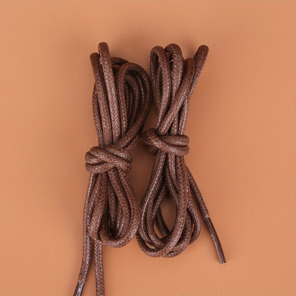 Round Waxed Shoelaces Thin Wax Rope Lazy Waterproof Leather - Temu