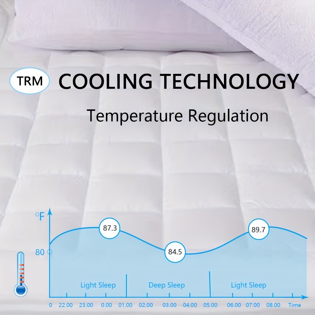 Cooling mattress 2024 pad twin