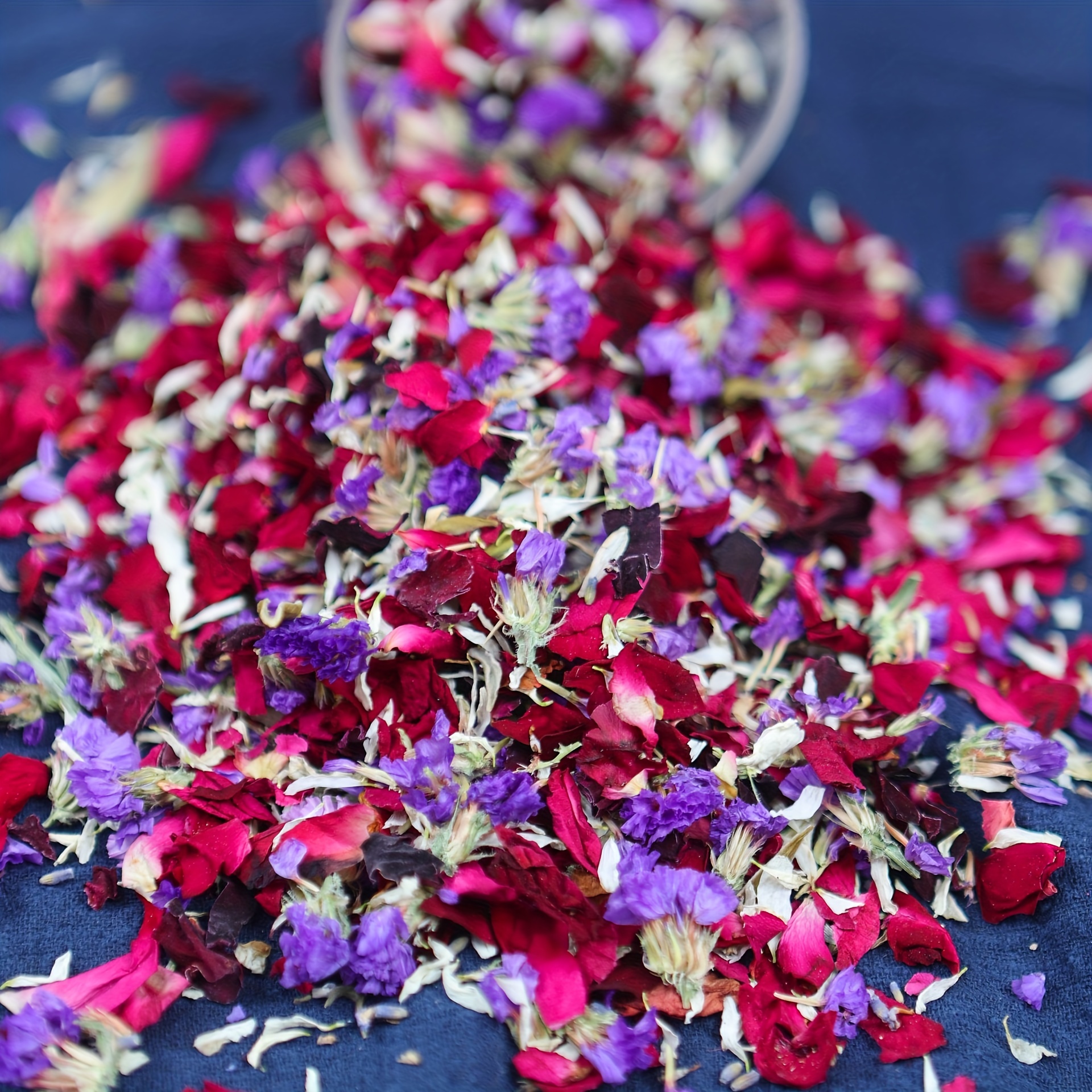Dried Flowers Wedding Confetti Rose Petals Confetti Party - Temu