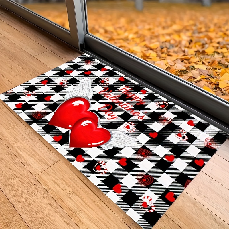 valentines day outdoor mat