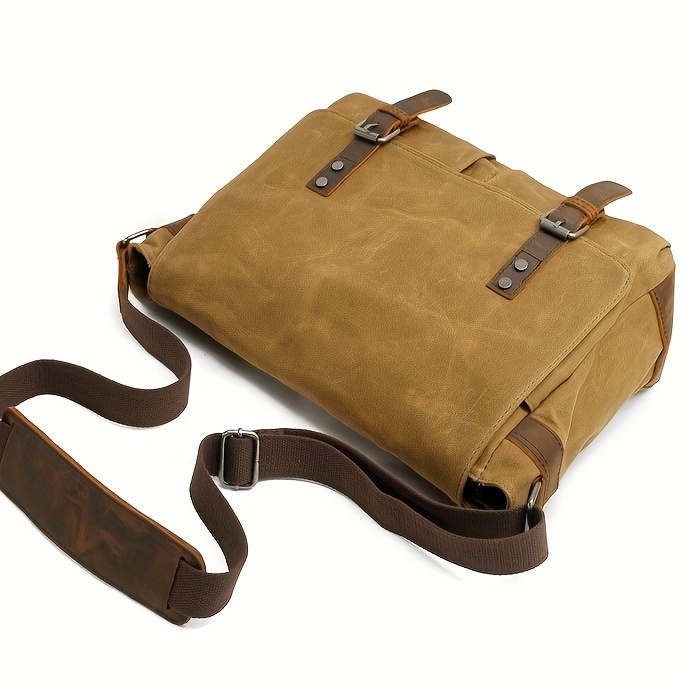 Waxed Canvas Messenger Bag